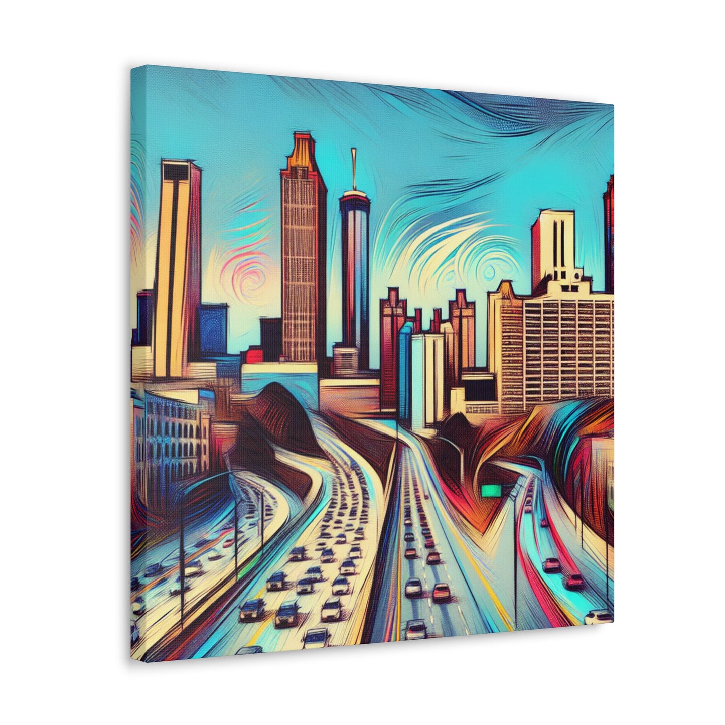 "Unveiled Urban Illusions" - Canvas