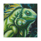 Nouveau Iguana Green - Canvas