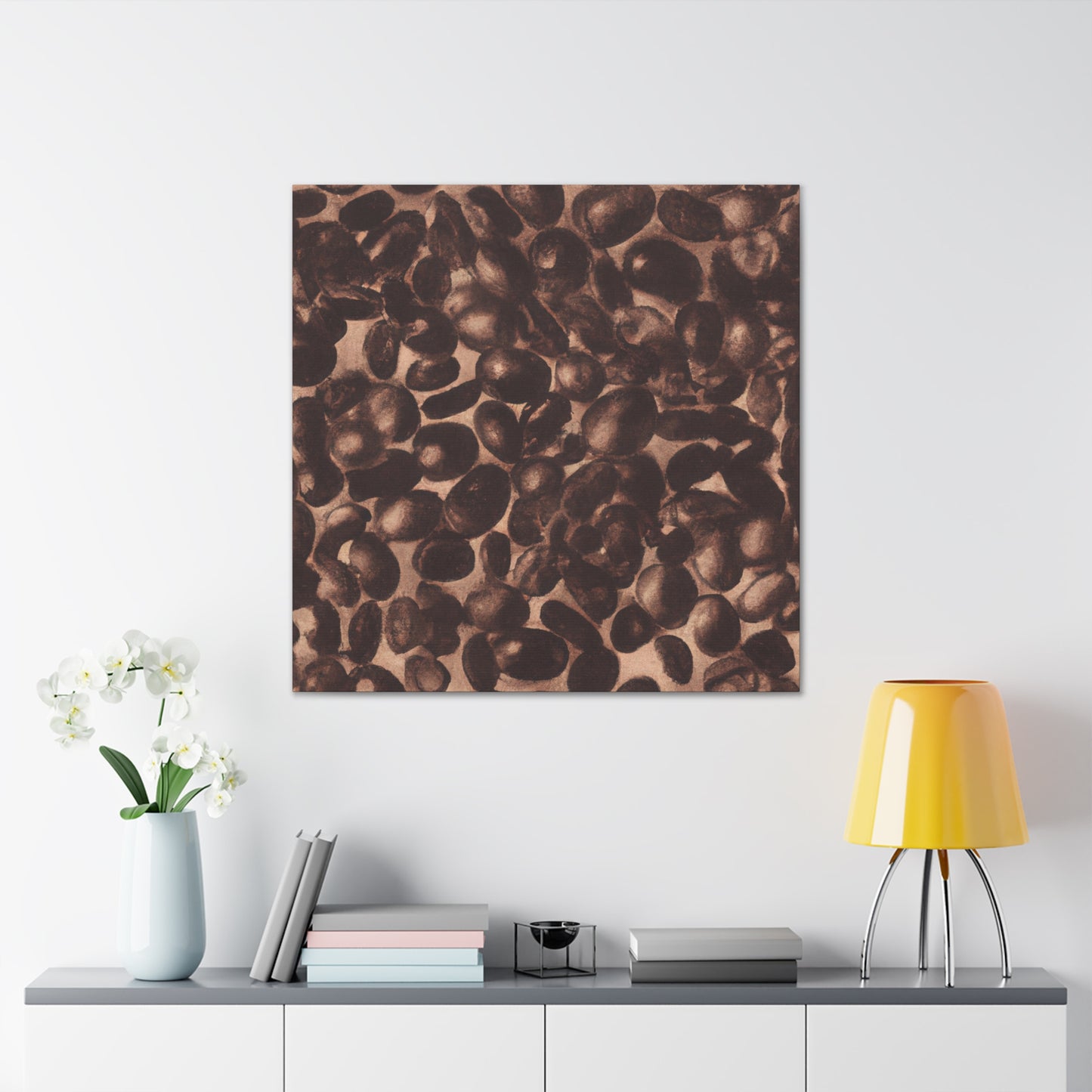 Coffee Beans in Color - Canvas