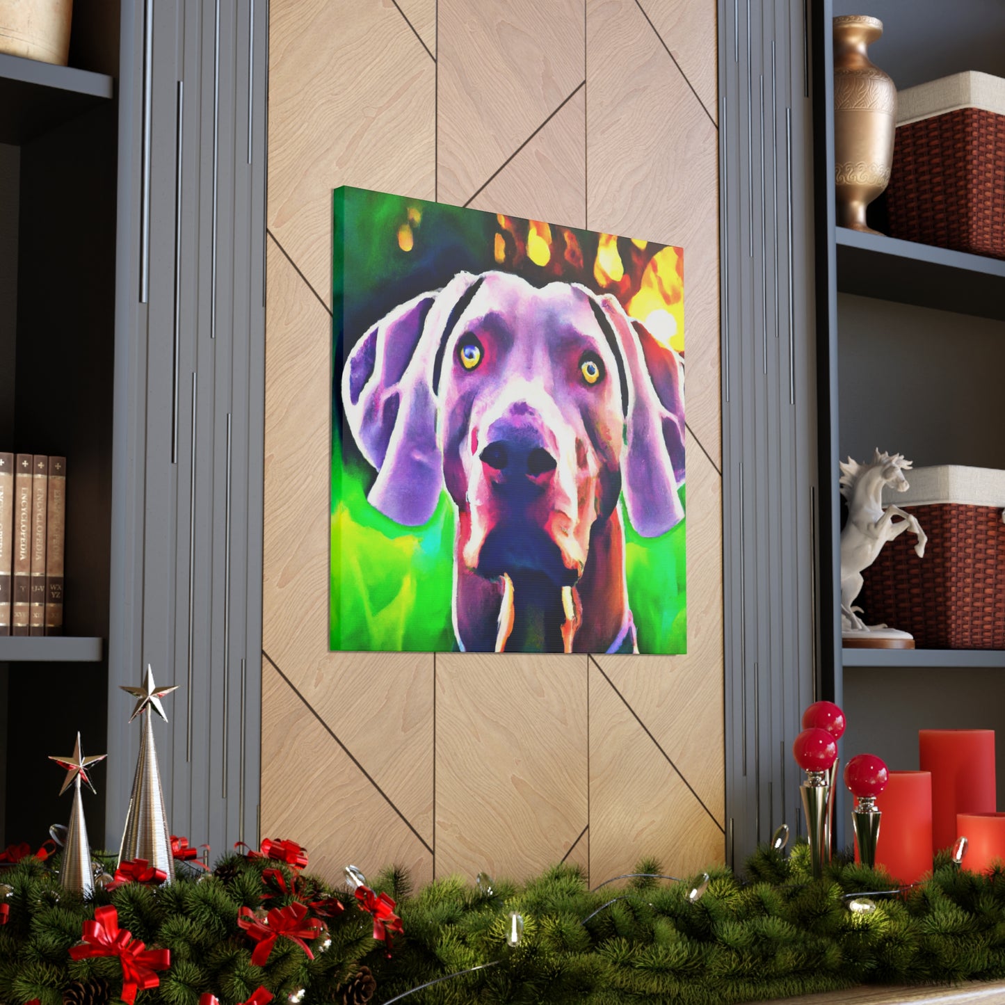 Weimaraner Wonderland - Canvas