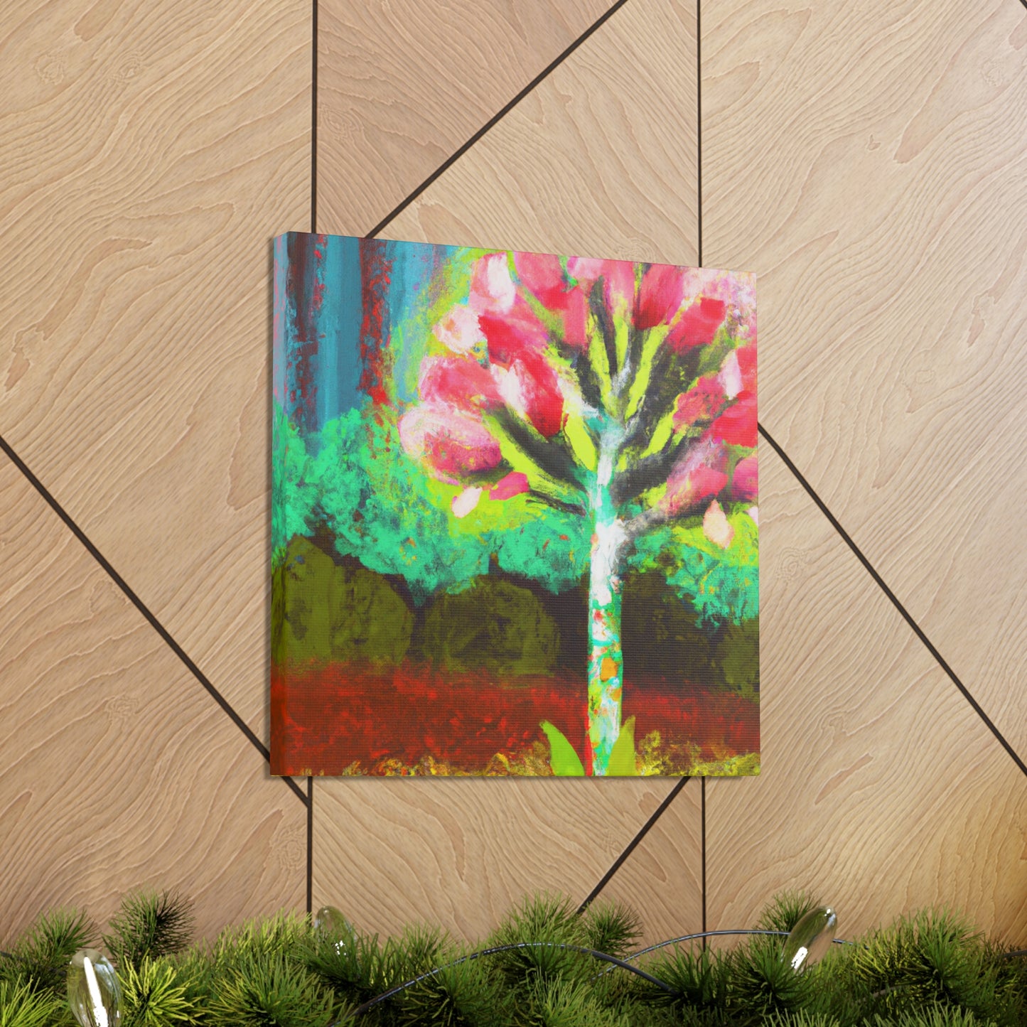 "Dogwood at Dusk Sky" - Canvas