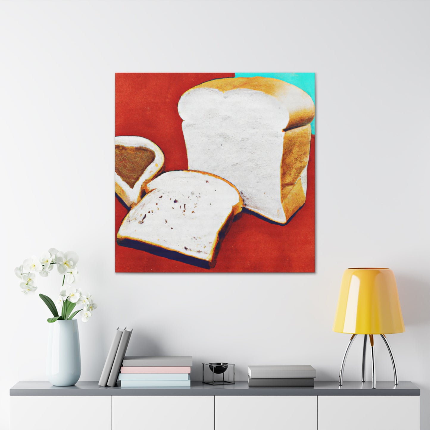 "Bread in Pop Colors" - Canvas