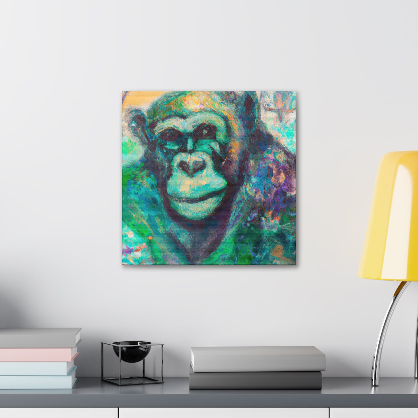 "Chimpanzee Dreamscape" - Canvas