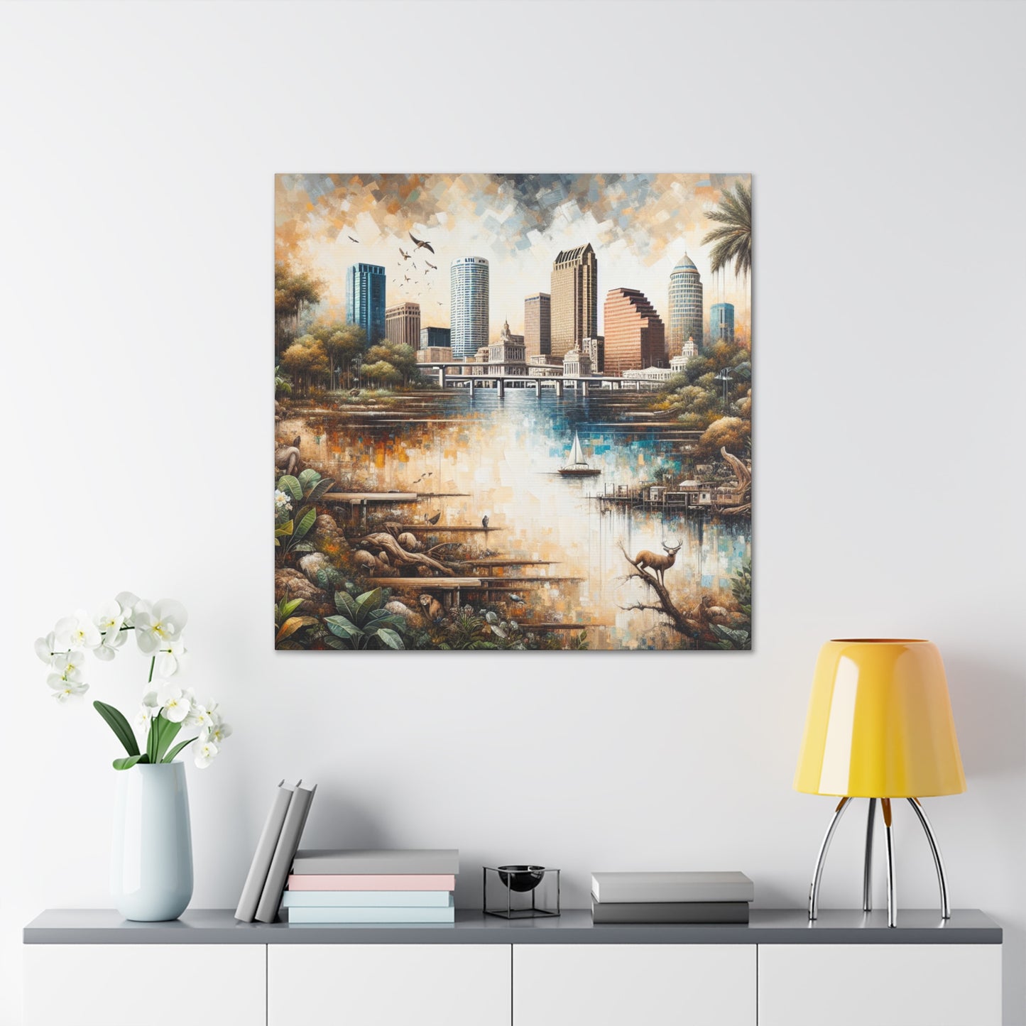 "Cityscapes of Tampa" - Canvas