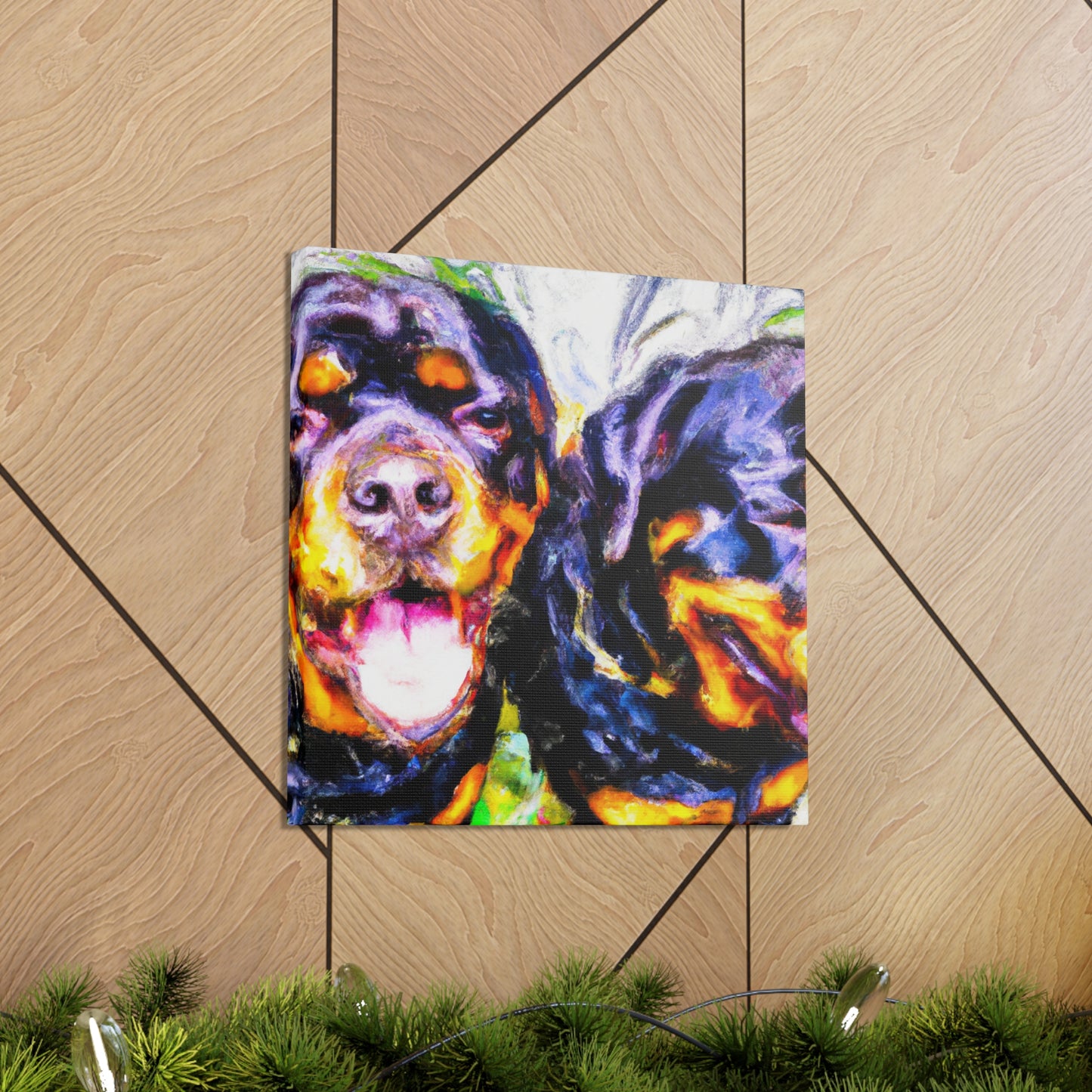 Fierce Rottweiler Impression - Canvas