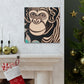 "Chimp Wisdom in Deco". - Canvas