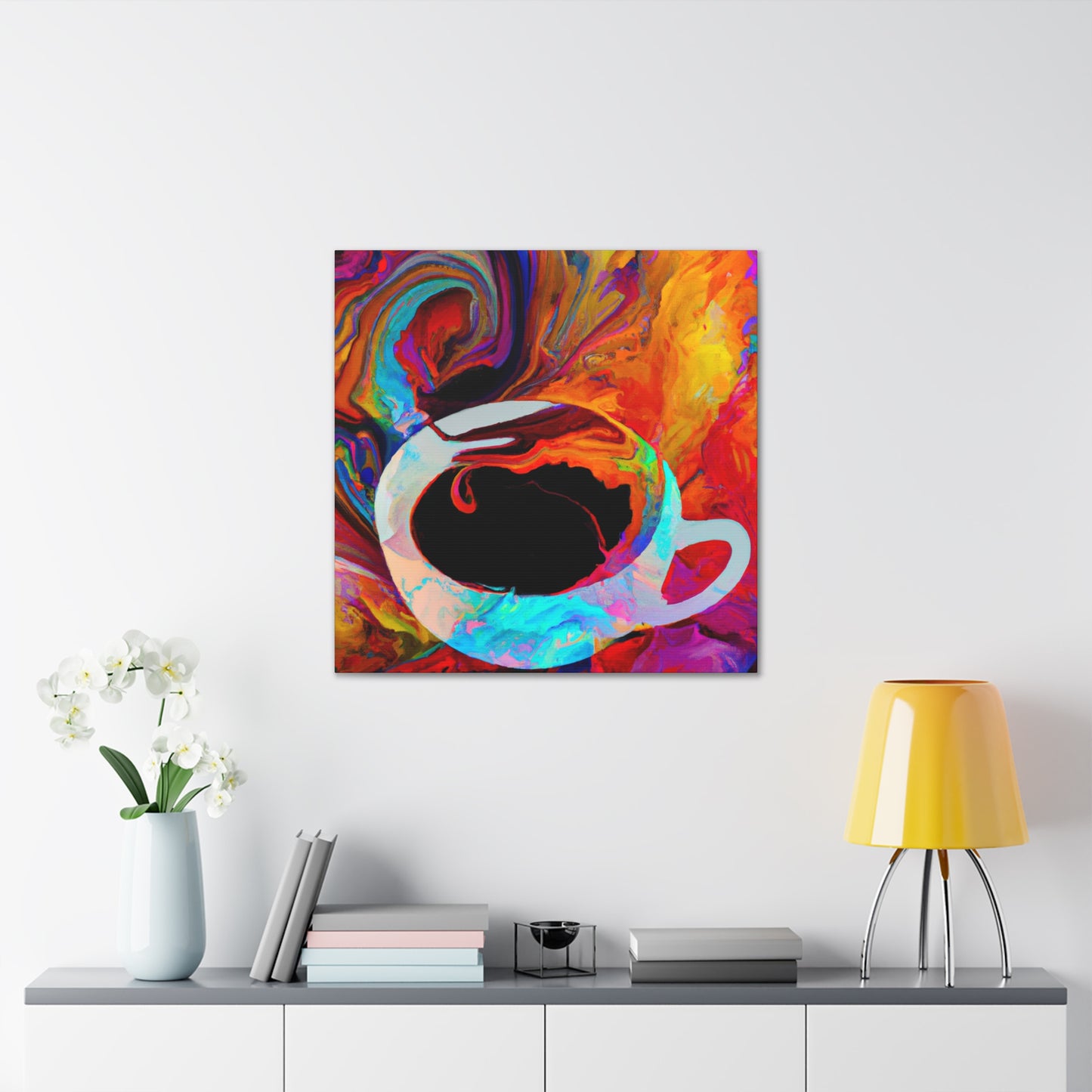 Coffee Cup Pop Art - Canvas