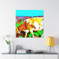 Jersey Cow Expressionism - Canvas