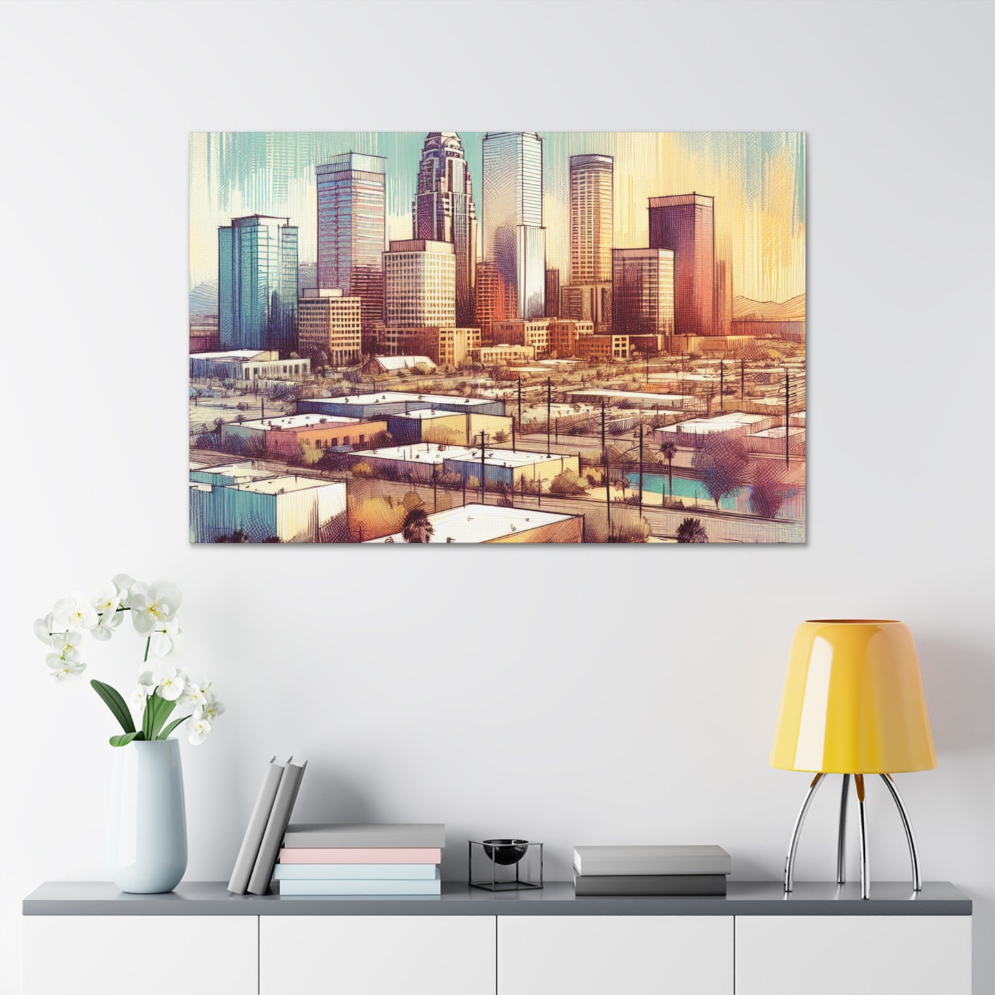 Desert Hues Illuminate Skies - Canvas