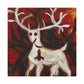 Reindeer In Moonlight - Canvas