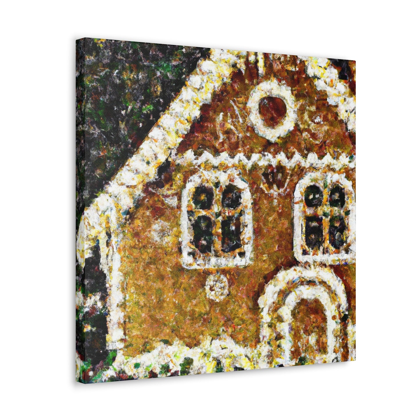 Gingerbread House Mosaic - Canvas