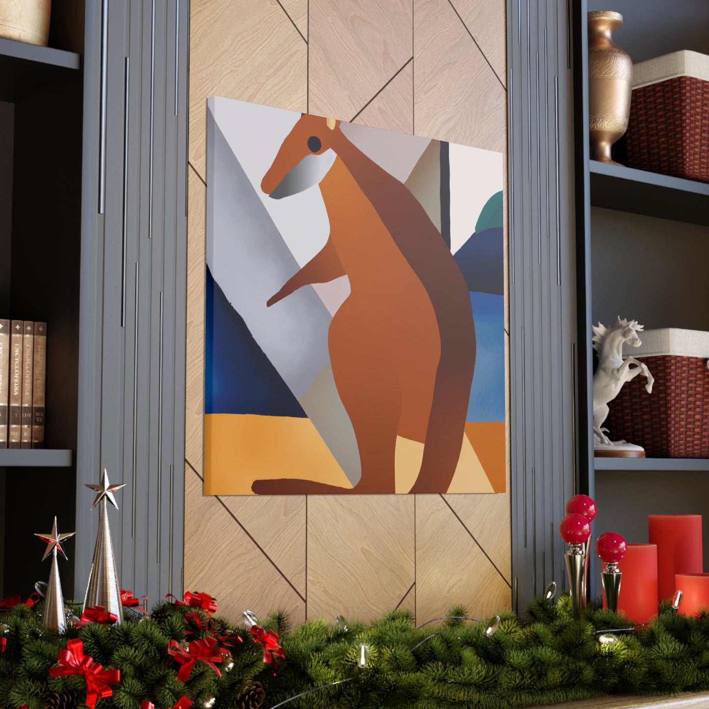 Wallaby in Art Deco - Canvas