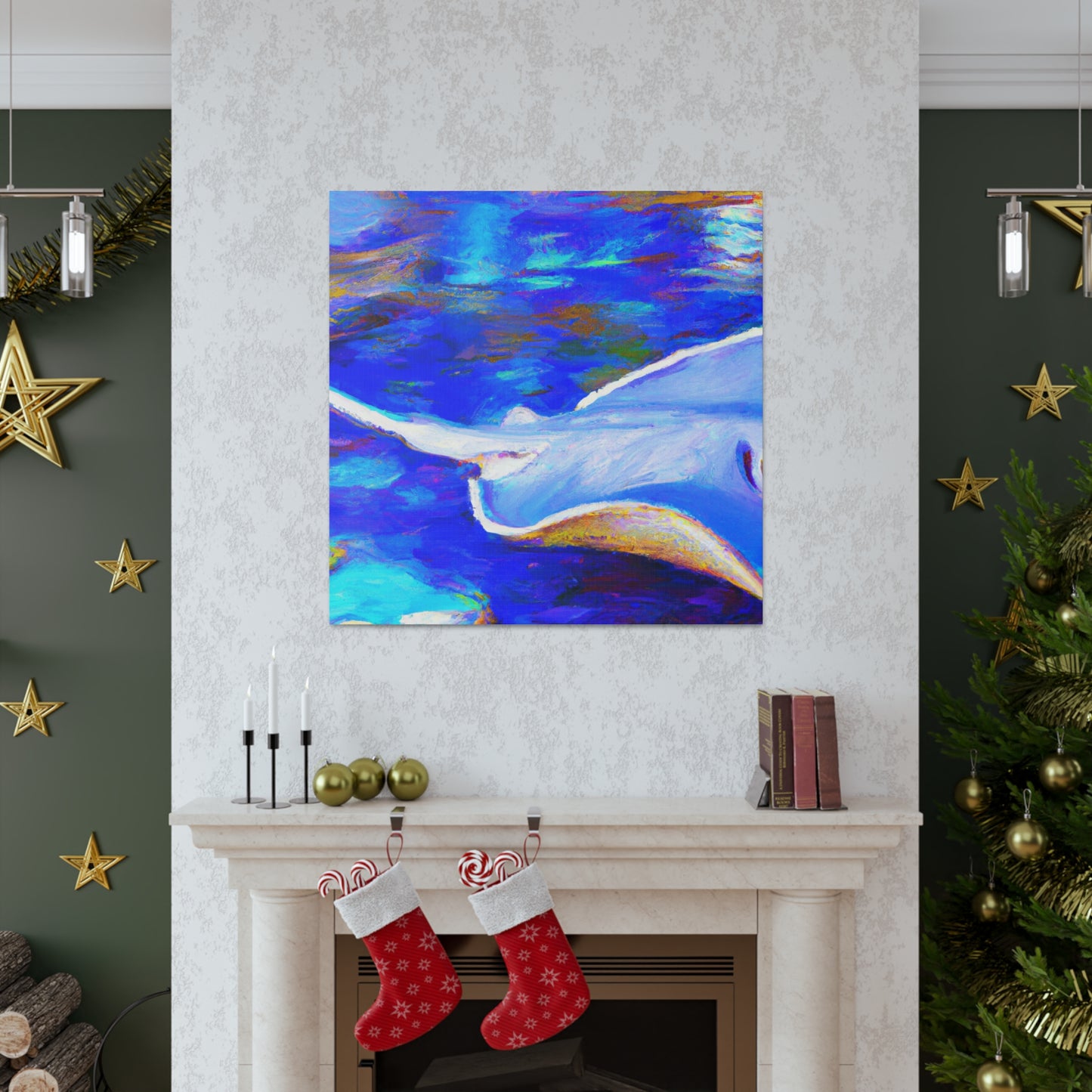 "Stunning Stingray Impression" - Canvas