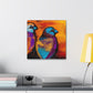 "Lovebirds Bridges Heavens" - Canvas