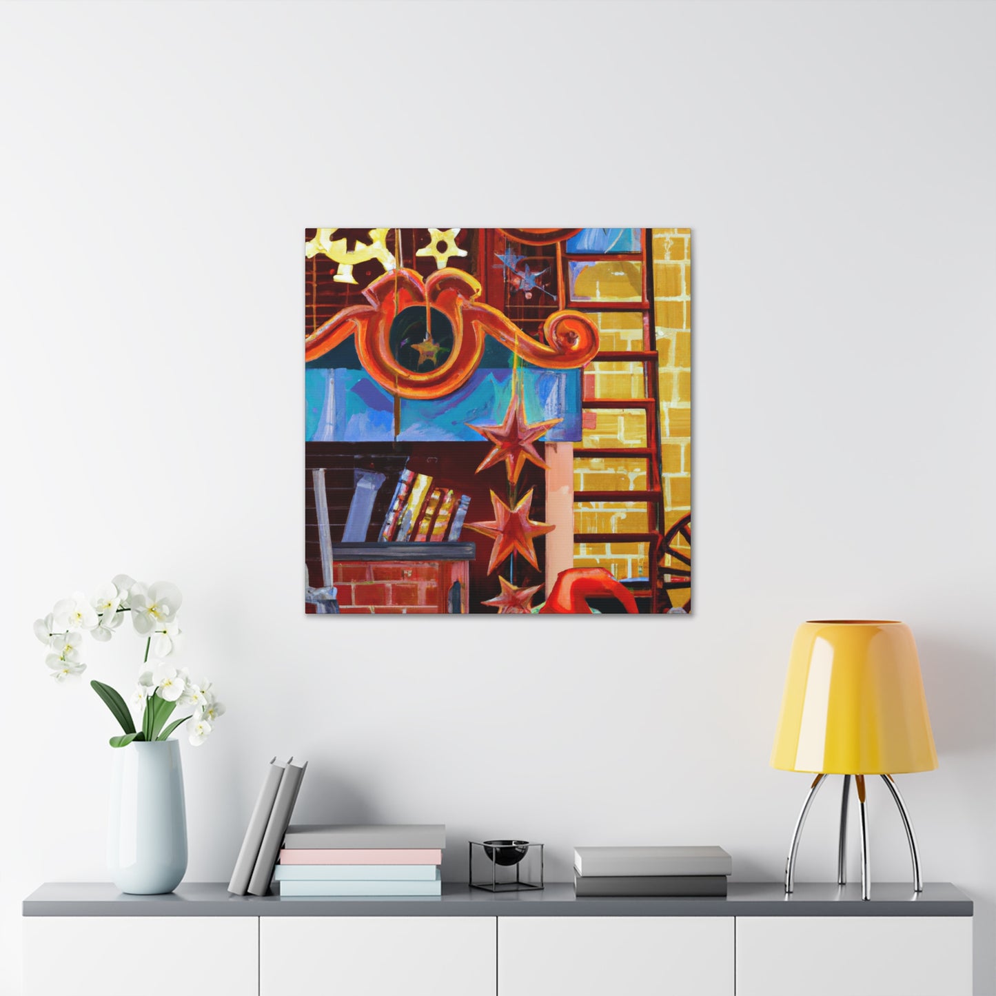 Santa's Workshop Splendor - Canvas