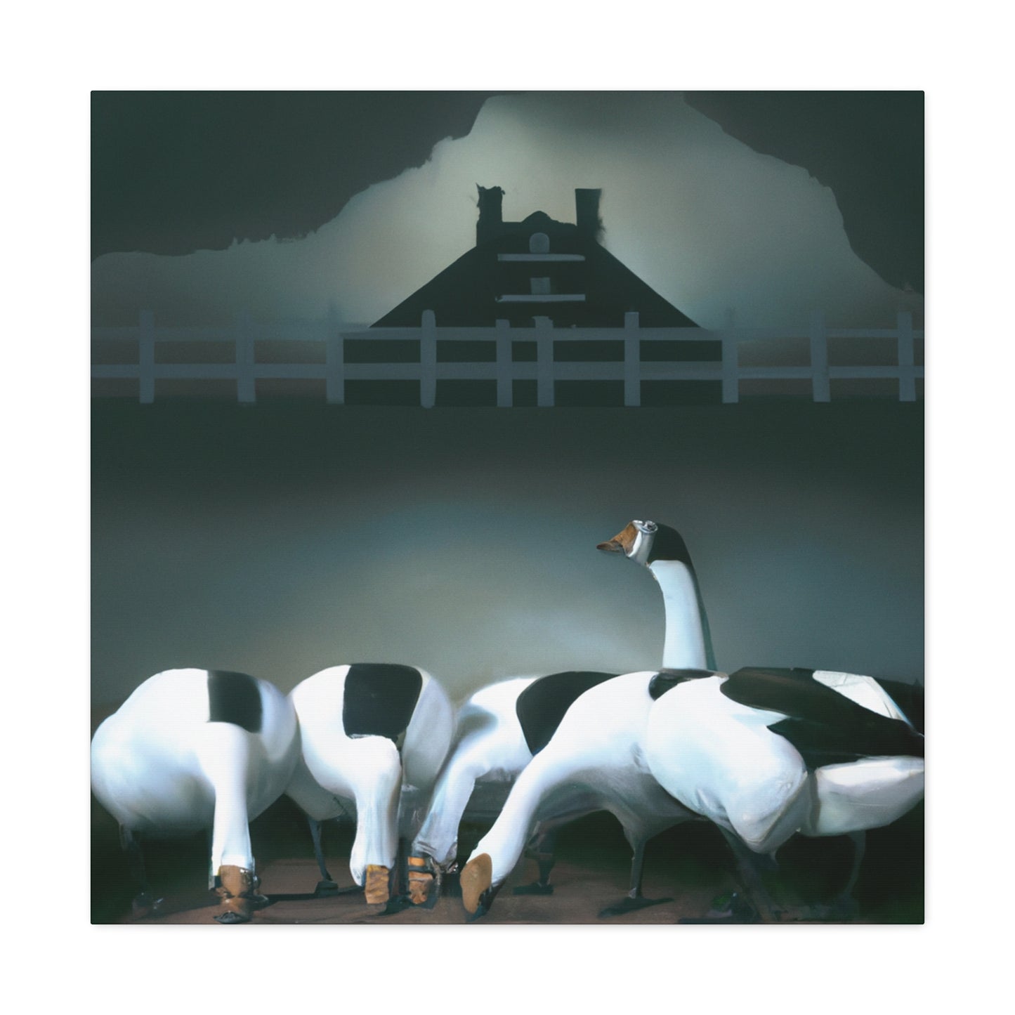 Geese in the Golden Age - Canvas