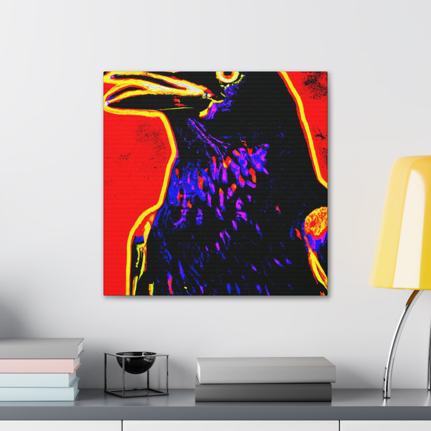 "American Crow Pop Art" - Canvas