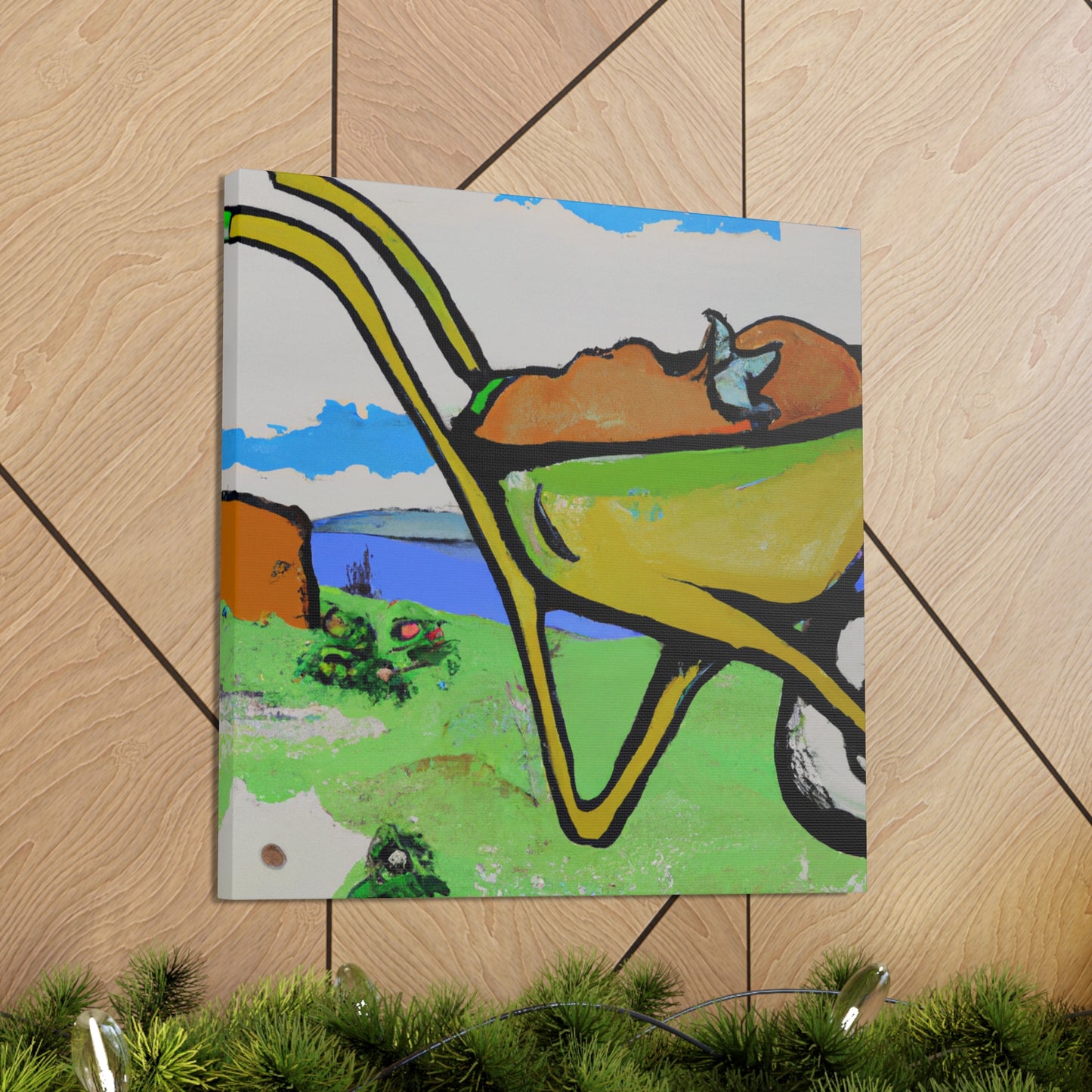 Wheelbarrow of Progress - Canvas