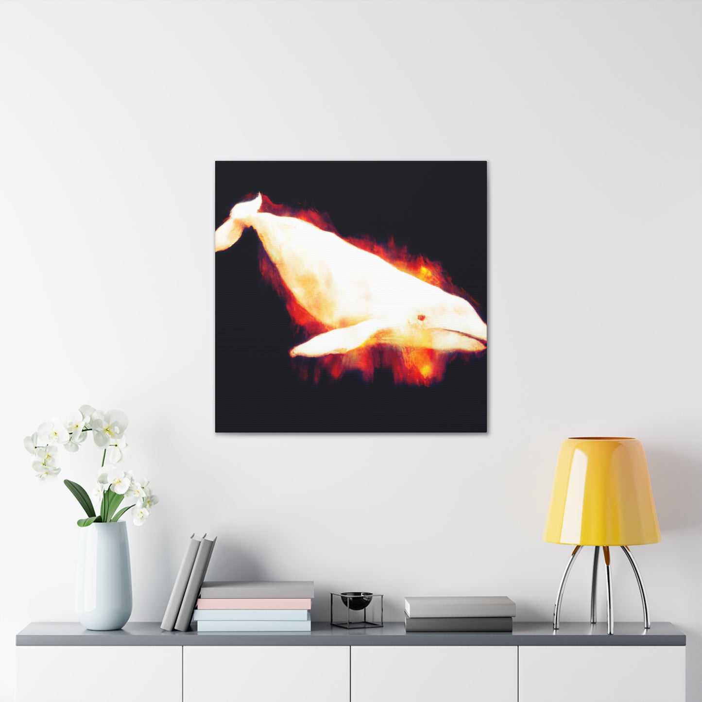 "Beluga Whale Majesty" - Canvas