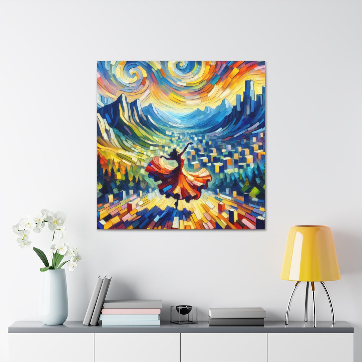 Vibrant Dancing Melodies - Canvas