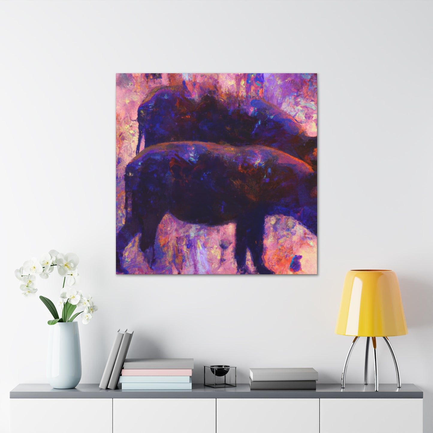 Warthog at Dusk - Canvas