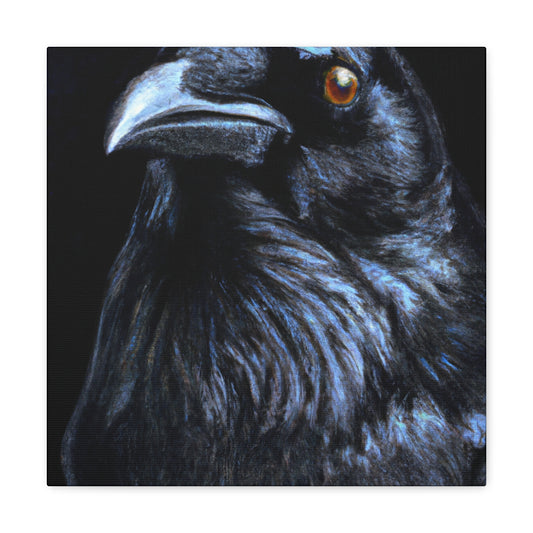 American Crow Hyperrealism - Canvas