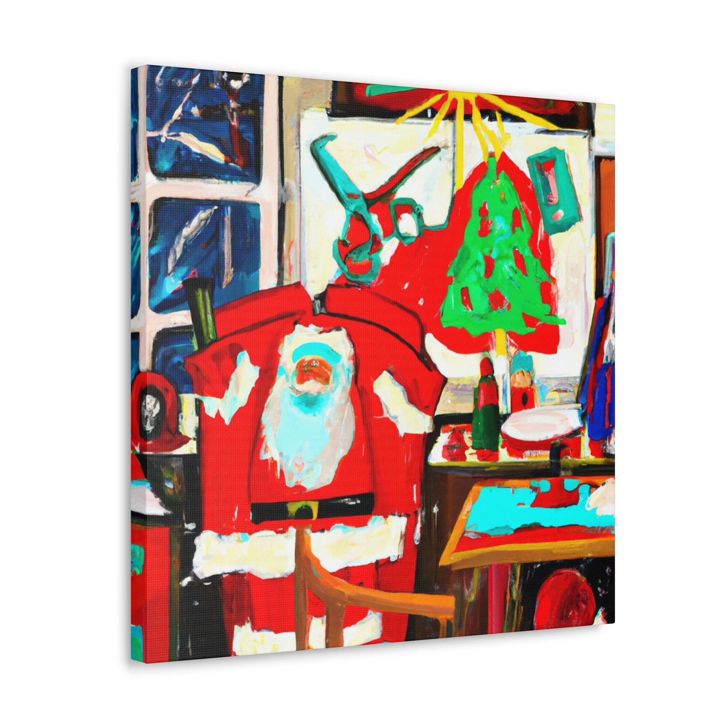 Santa's Toy Factory - Canvas