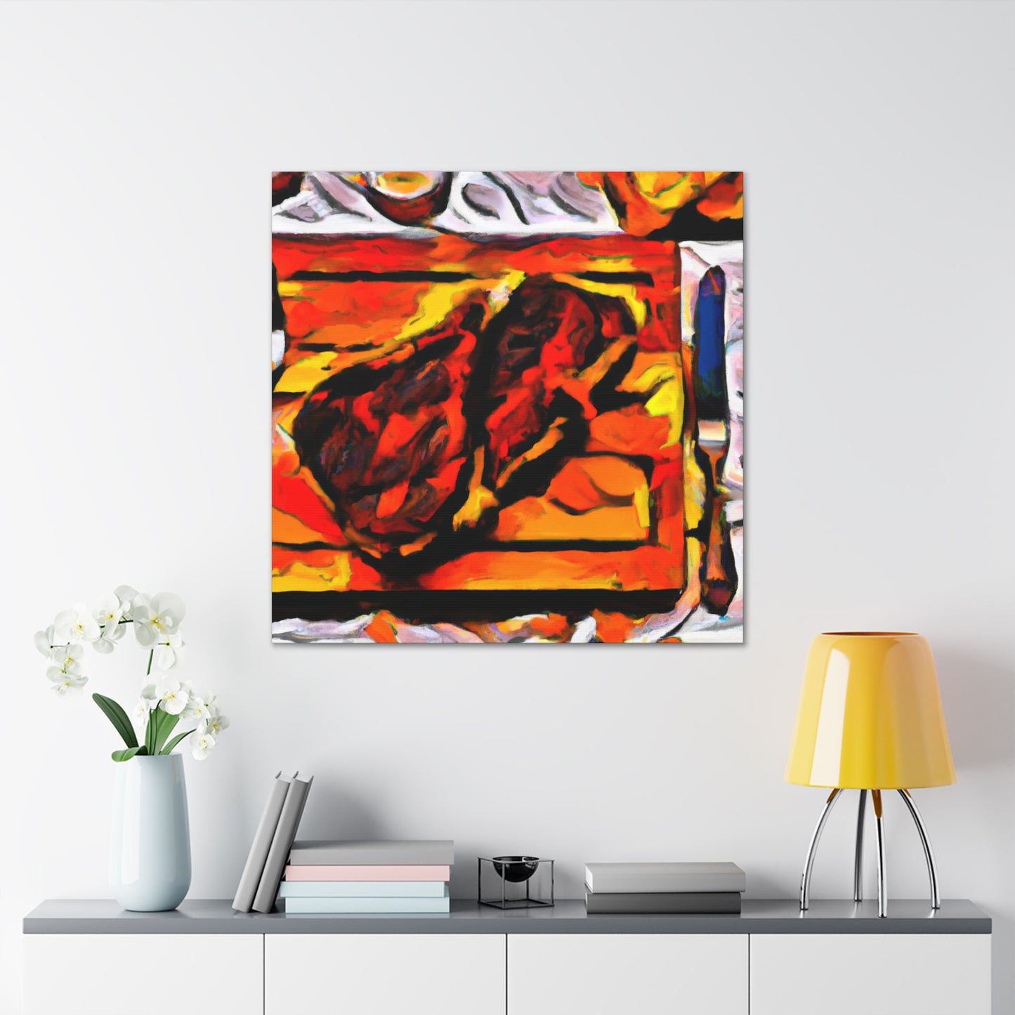 "Meaty Masterpiece in Red" - Canvas