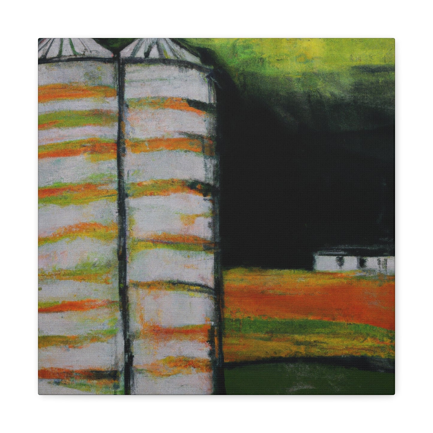 Silo in the Fields - Canvas