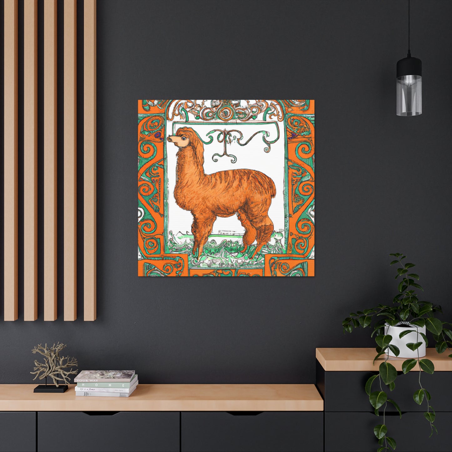 Alpaca's Splendor Shining - Canvas