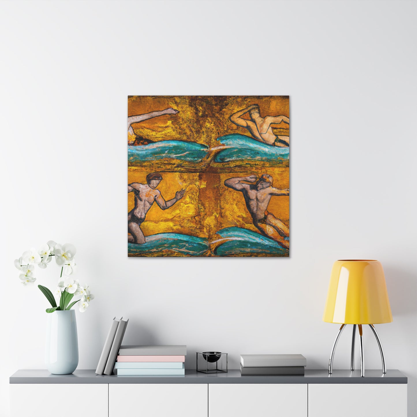 "Swans in the Stream" - Canvas