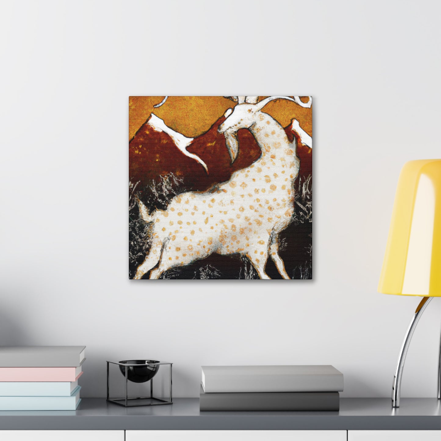 Chamois in Rococo Style - Canvas