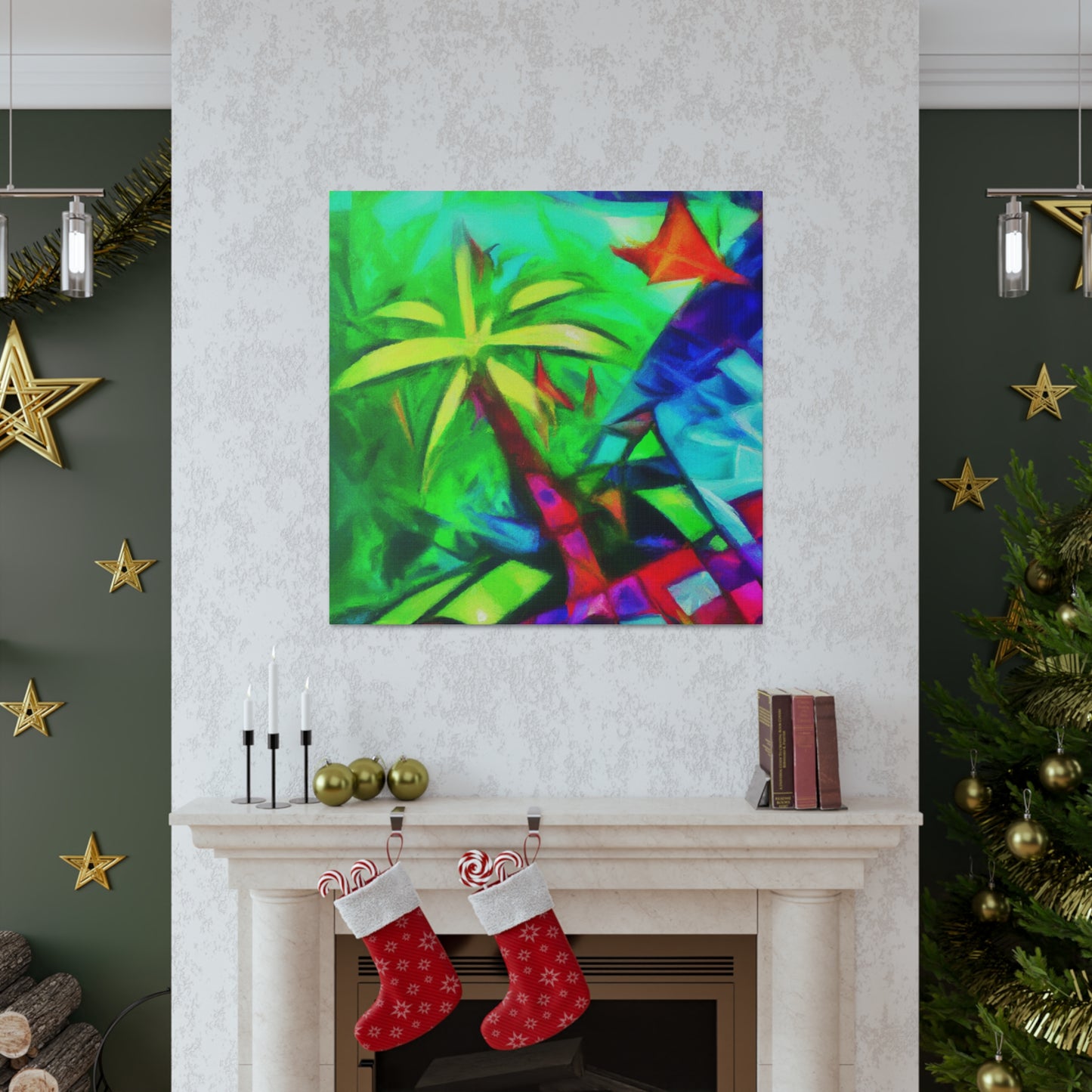 Palm Tree in Bloom - Canvas