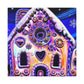 Gingerbread House Idyll - Canvas