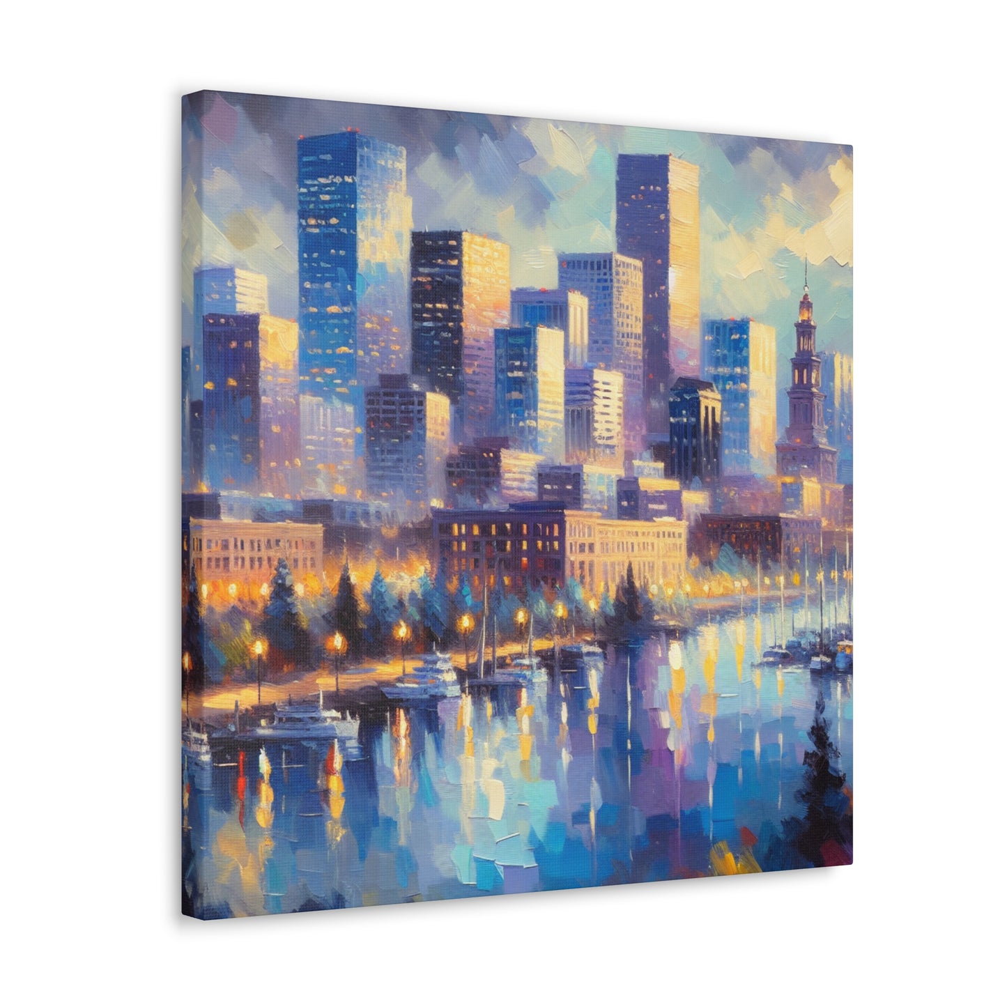 "Colorado's Vibrant Urban Colors" - Canvas