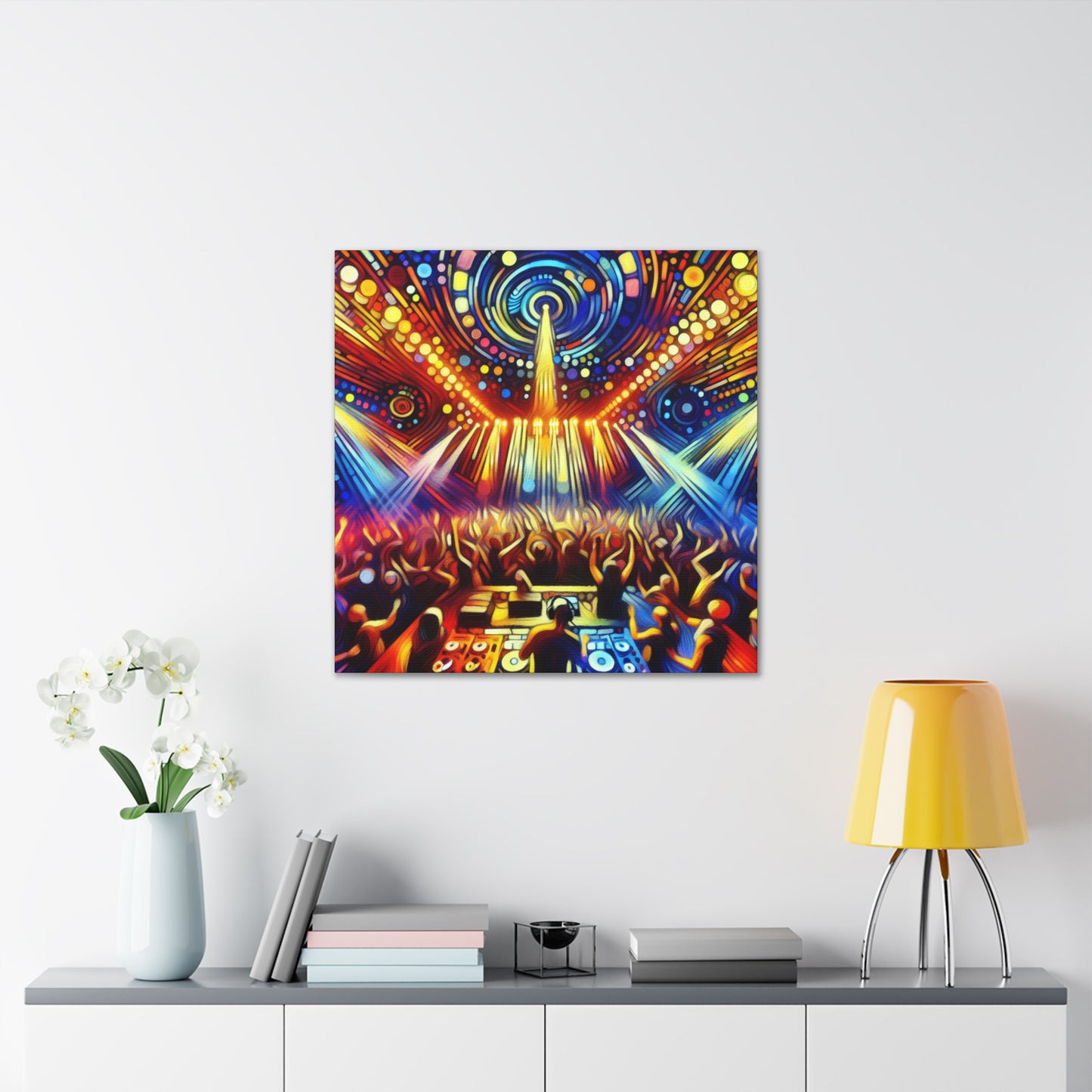 Rhythmic Night Reverberation - Canvas