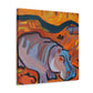 "Hippo in the Wild" - Canvas