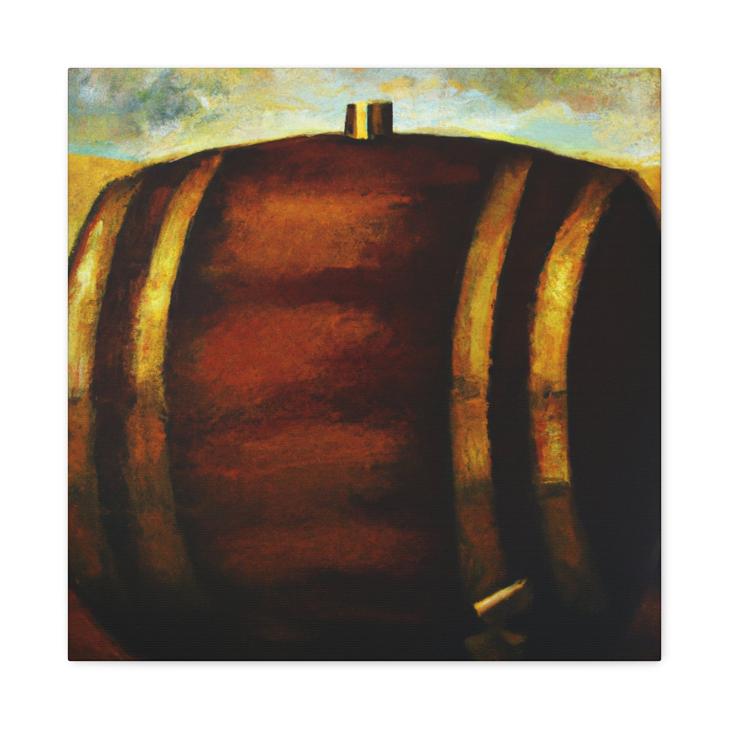 "Whiskey Barrell Slumbering" - Canvas