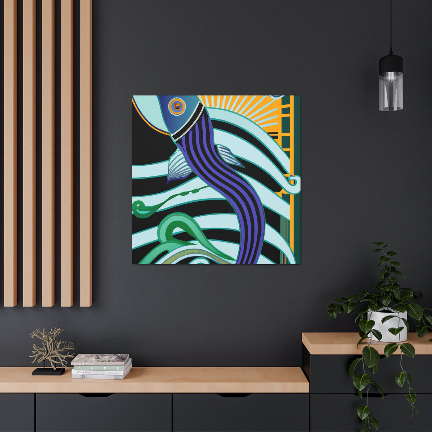 "Electrifying Eel Eccentricity" - Canvas