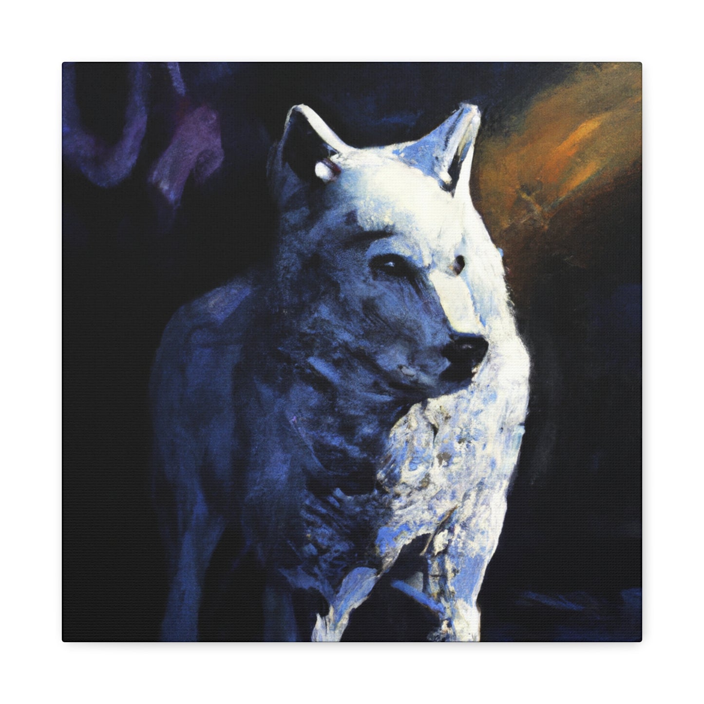 Arctic Wolf Snowscape - Canvas