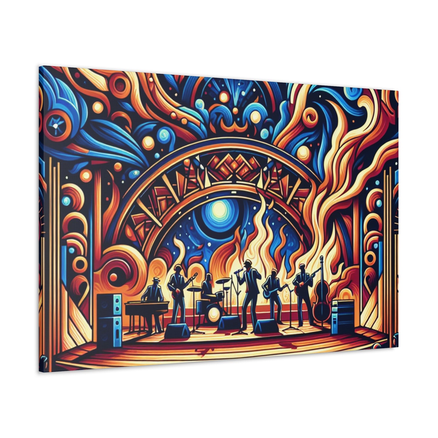 Dynamic Jazz Serenade - Canvas