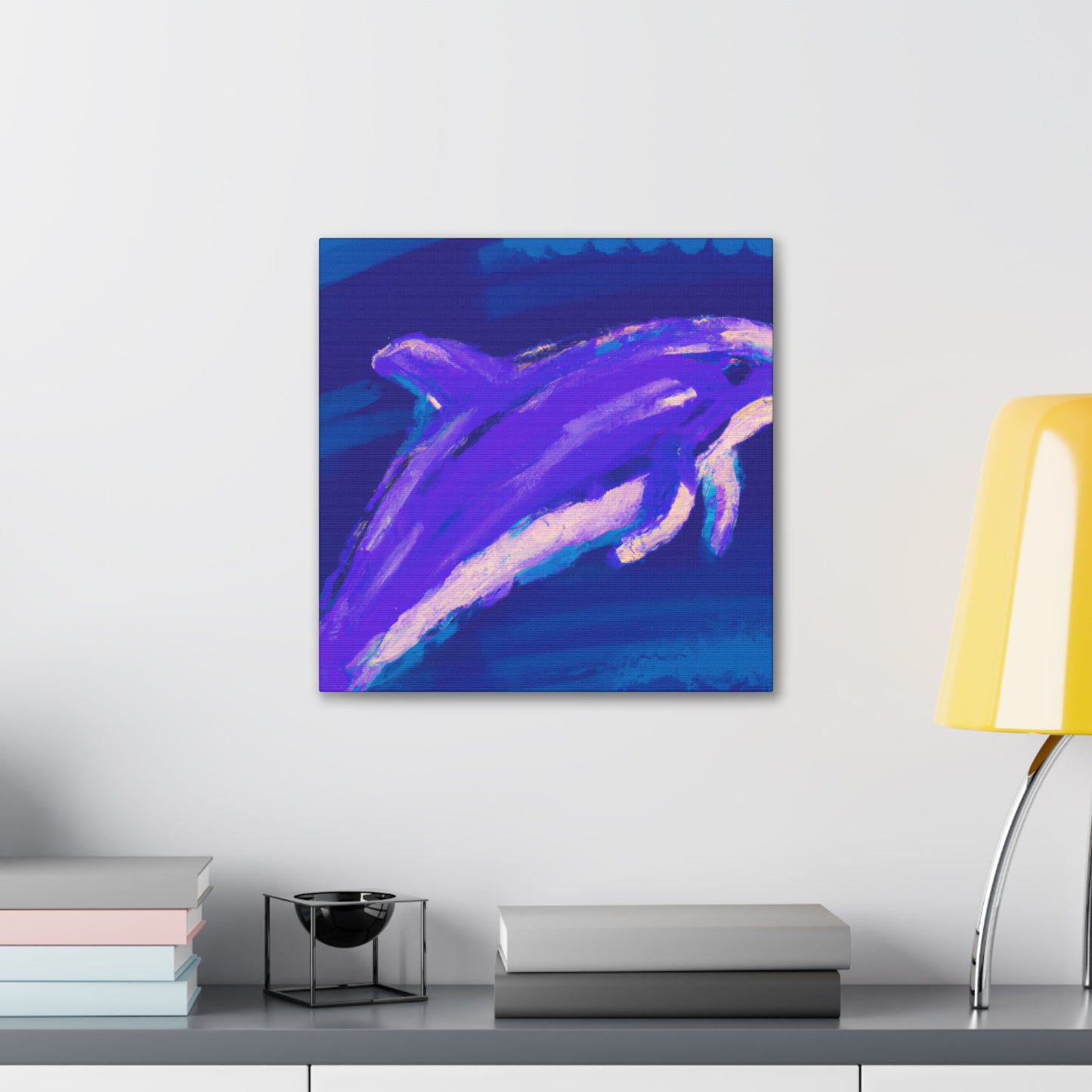 Dolphin in Simplicity - Canvas