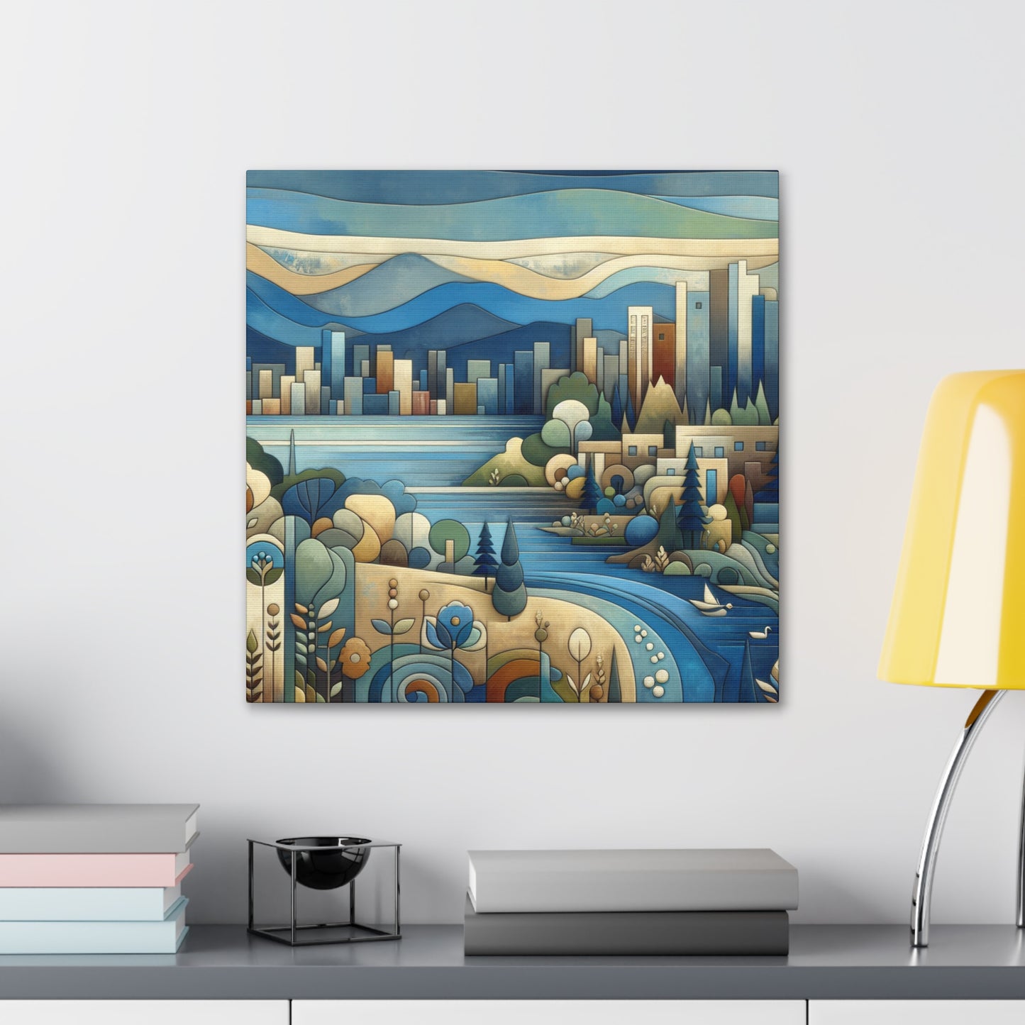 "Enchanting Salt Lake Journey" - Canvas