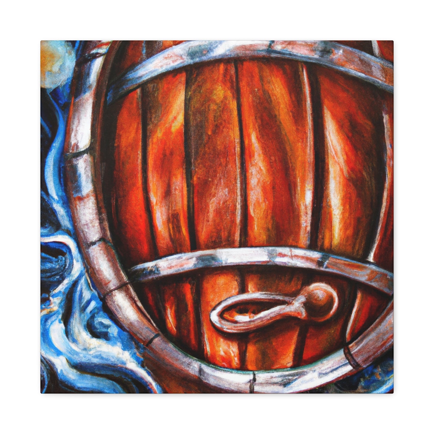 Whiskey Barrel Baroque - Canvas