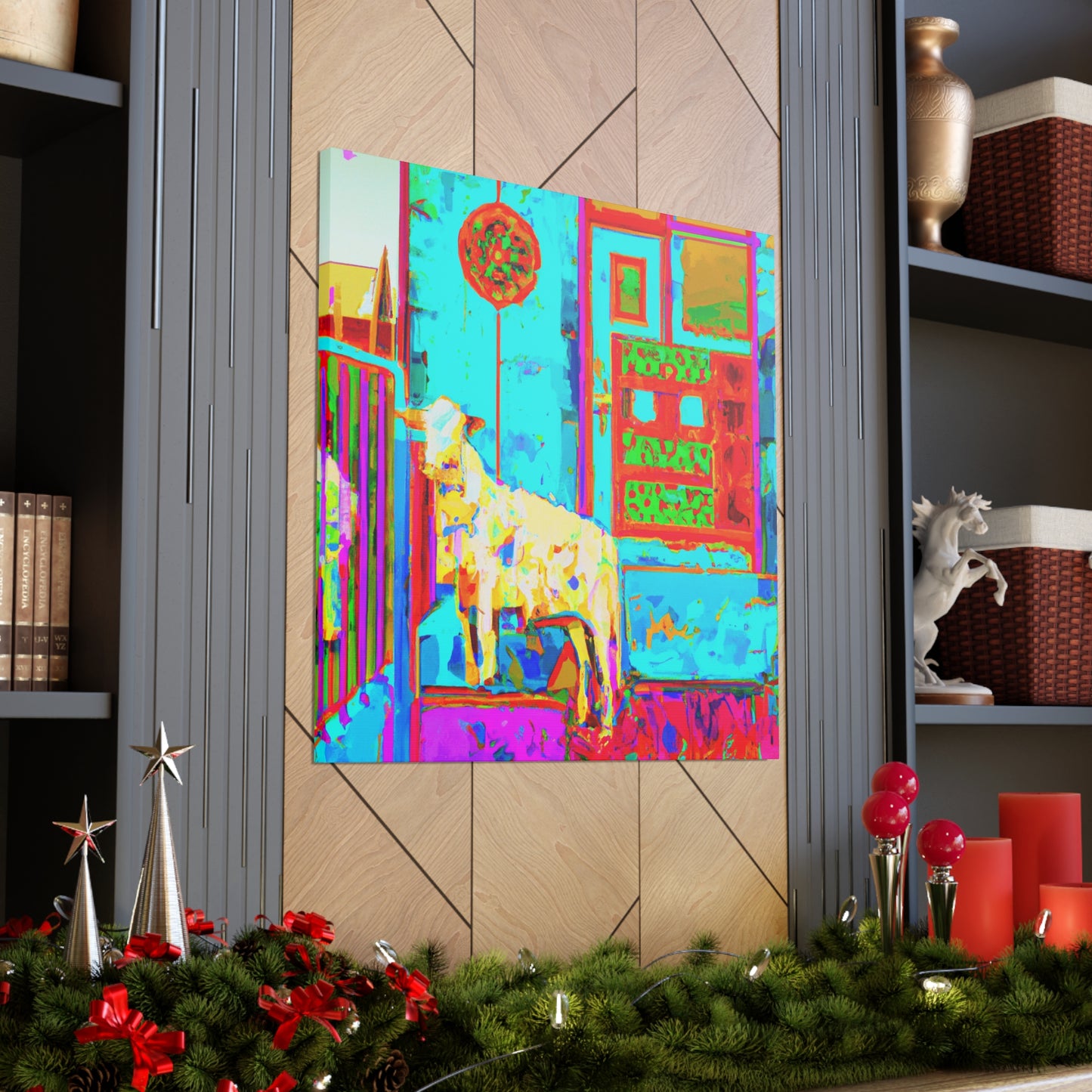 Sheep in Deco Style - Canvas