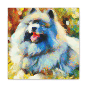 "Keeshond in Impressionism" - Canvas