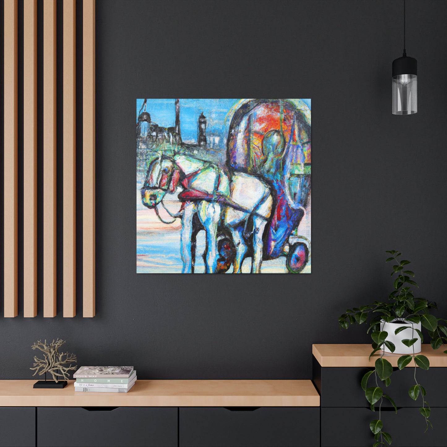 "Horse Drawn Carriage Dream" - Canvas