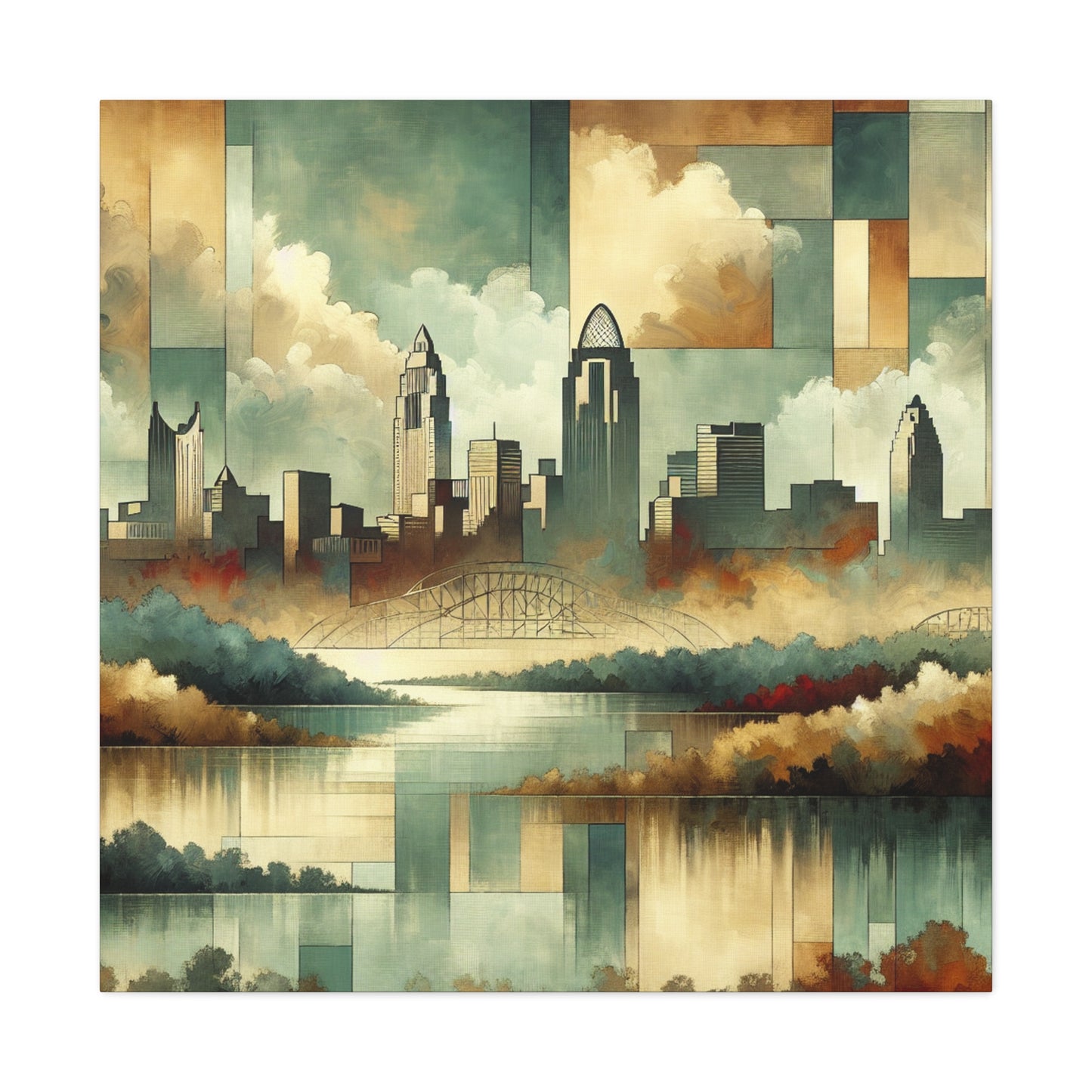 "Flourishing Queen City" - Canvas