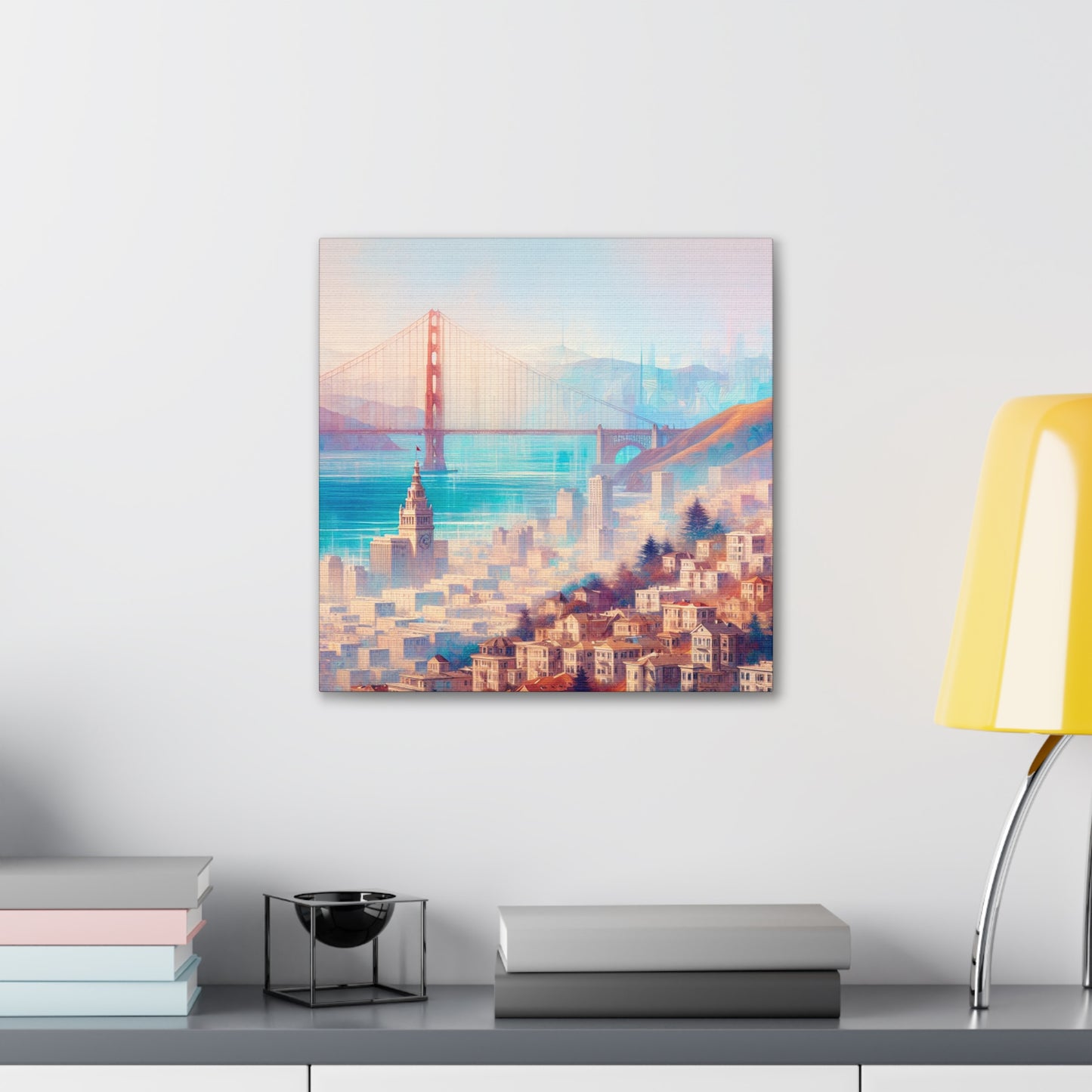 Golden Hill Sunrise Silhouette - Canvas