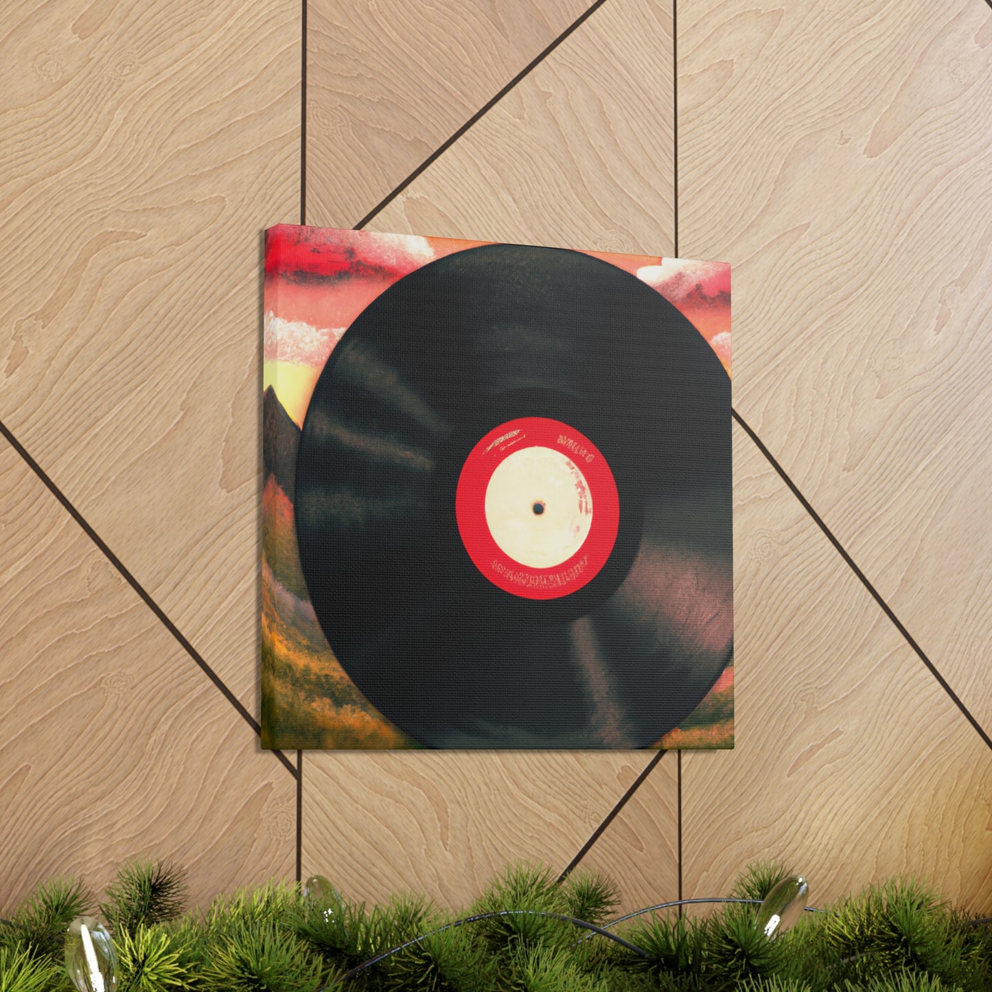 Vinyl Record Deco Style - Canvas